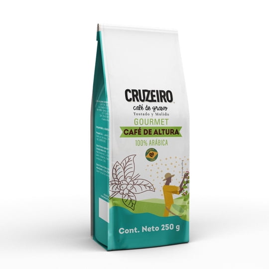Café Grano Molido Altura Caja 250 g Cruzeiro