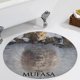 thumbnail image 5 of Mufasa Alfombra Redonda de Felpa Coral, Antideslizante, No Desprende Pelusas, Lavable y Duradera para Salón, Dormitorio y Habitación de Niños 60cm, 5 of 6
