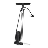 Magideal - Bomba De Bicicleta Con Manómetro, Inflador De Aire Portátil Multiusos De Alta Presión Para Bicicleta, Pelota, Coche, Anillos De Natación , Plata