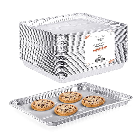 Bandeja de aluminio desechable Fig & Leaf 32 × 23 cm, paquete de 25 unidades