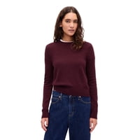 Jersey Sweater Gap Cashsoft Con Cuello Redondo Para Mujer, Color Rojo Toscano