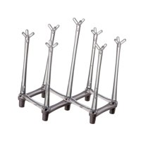 Bothyi - Estante Para Secar Botellas De Agua, Taza De Café, Estante Para Tazas De Agua Para El Hogar, Mesa, Sala De Estar, Gris