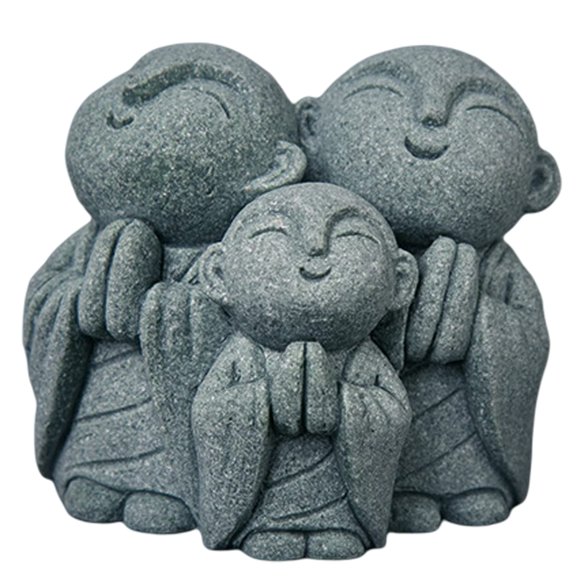 Figurita livelyfish 14 cm Buda monje rezando – decoración