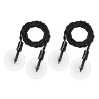 Bothyi - 2 Piezas De Cuerda De Secado Elástica Para Tendedero De Viaje Que Se Estira Hasta 8 Pies Para Negro