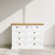 thumbnail image 3 of Cómoda de Madera Vintage con Cajón de Seguridad - Blanco - 120x40x90 cm, 3 of 3