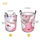 thumbnail image 5 of Angelina Ballerina Cesta de lavandería de gran capacidad redonda con asa, bolsa para ropa sucia plegable, almacenamiento para dormitorio, baño y lavadero 44x35 cm, 5 of 6