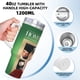 thumbnail image 5 of Mi Pobre Angelito Vaso aislado de acero inoxidable con asa, diseño temático, regalo para familia, amigos y fans; incluye pajita y encaja en el portavasos estándar, 40 oz, 5 of 6