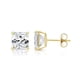thumbnail image 2 of Aros Paris Jewelry 4 Carat Square White Sapphire 14K Yellow Gold, 2 of 3