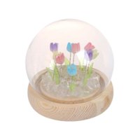 Disparo - Lampara Tulipanes De Flores Eternas Adornos Luz De Noche