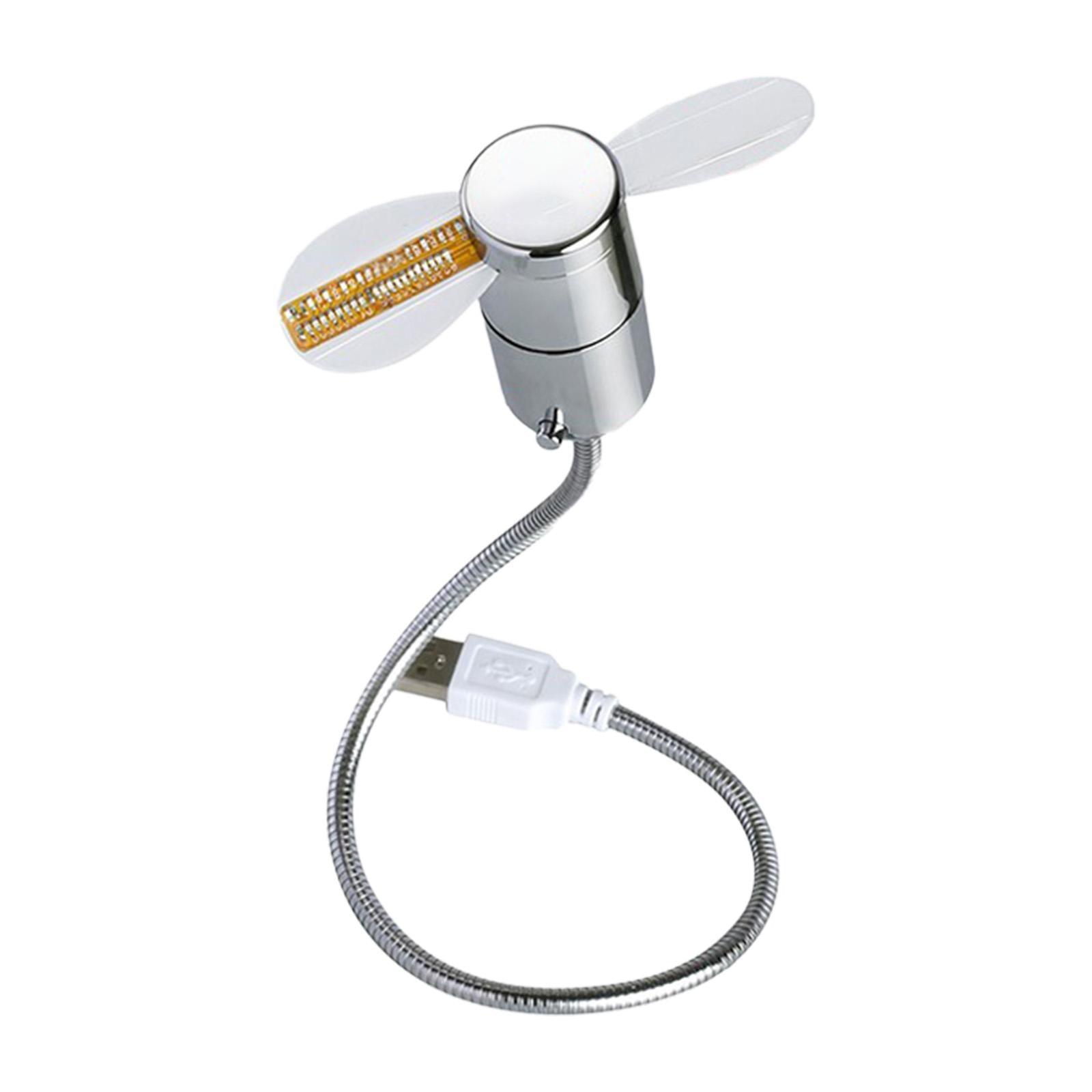 Bothyi - Led Usb Reloj Ventilador No Requiere Instalación De Controlador Función De Visualización En Tiempo Real Temperatura