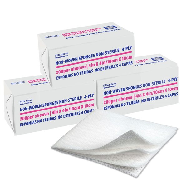 Apósito para heridas LA MIERE 10 × 10 cm 600 uds esponjas de 4 capas