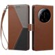 thumbnail image 3 of Funda Cartera Tricolor para Xiaomi 17 Ultra 5G con Ranuras, Marrón, 3 of 6
