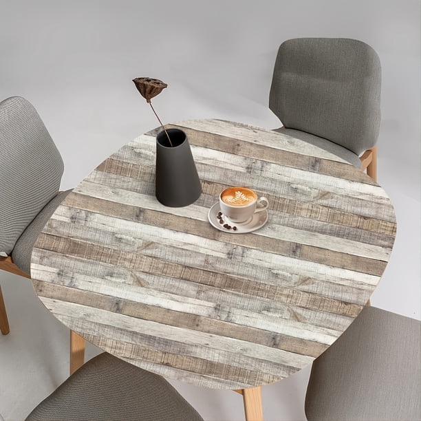 1pc Natural Wood Grey Wood Contact Paper Peel And Stick Wallpaper, Self Adhesive Removable Vintage Faux Wood Wall Paper Plank Shelf, Home Decoration Kitchen Counter Cover Use