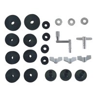 Bothyi - 23 Piezas De Arandelas De Fieltro Para Platillos, Tuercas De Mariposa, Reemplazo De Platillos, Negro