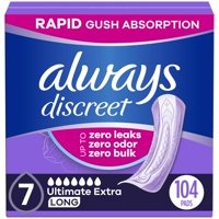 Almohadillas Para Incontinencia Always Discreet Ultimate Extra, 104 Unidades