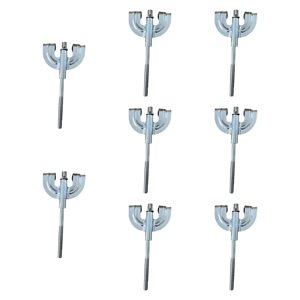 Magideal - 8 Piezas De Para Bombo, Ganchos De Percusión, Resistentes Al Desgaste, Para Reparación De Soportes De Batería De Metal, Tornillos De Repuesto, , M6