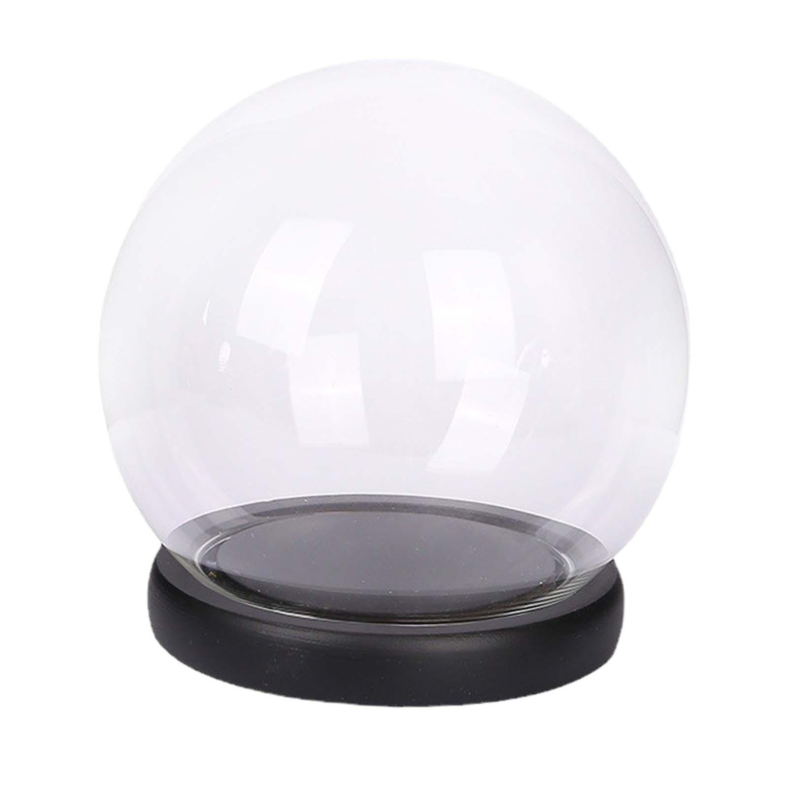 Magideal - Cúpula De Cristal Cloche Con Base, Regalos Del Día De San Valentín, Escaparate De Decoración Para Casa De Muñecas, Tarro De Campana De Mesa Para El , 10Cm