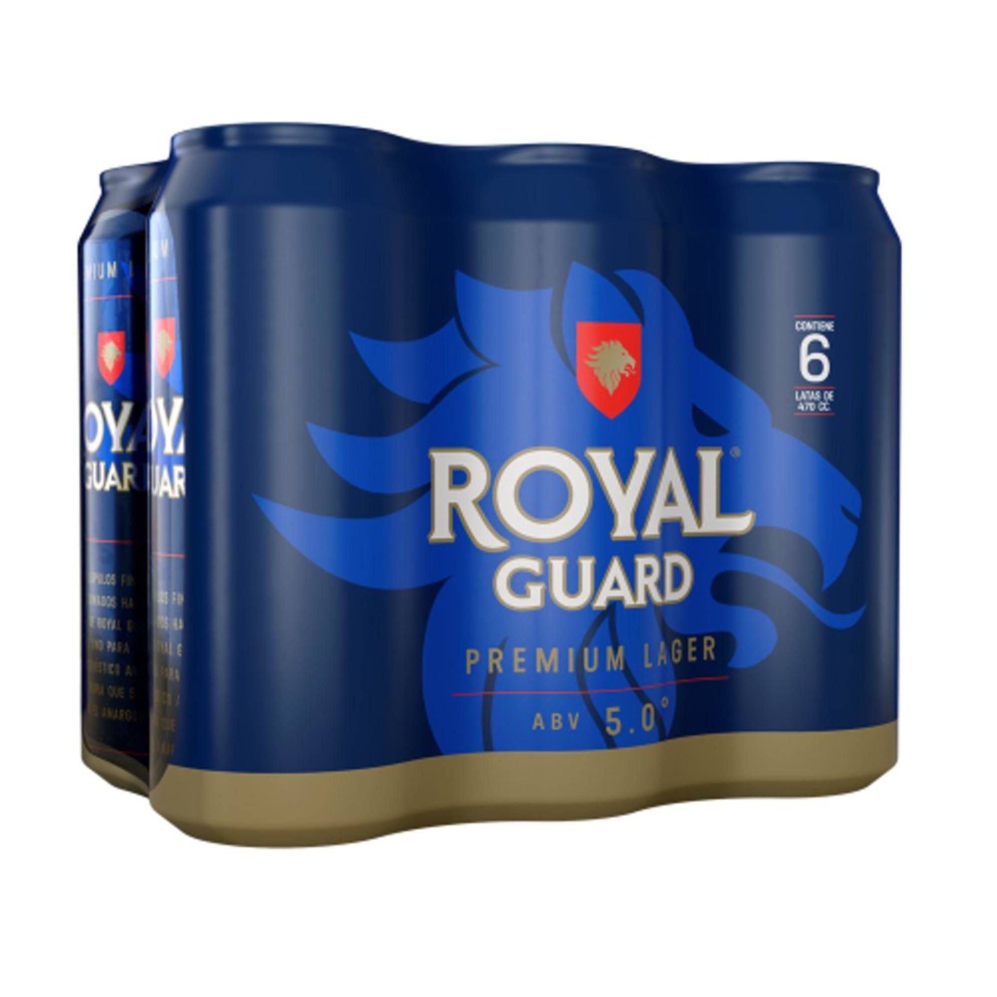 Cerveza Lager 5° Pack Lata 6 Un Royal Guard