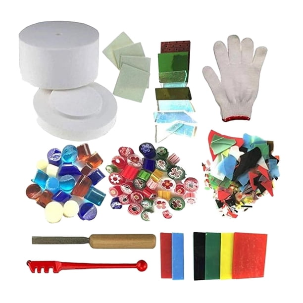 Kit De Horno Microondas Profesional De 10 Piezas, Fabricación De Conjuntos De Joyas De Vidrio Fusionado
