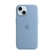 thumbnail image 1 of Funda de silicona para Apple iPhone 15 con MagSafe Winter Blue, 1 of 3