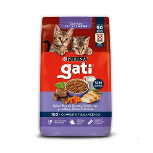 Gati Para Gatitos Mix De Carne, Verduritas Y Leche 15 Kg.