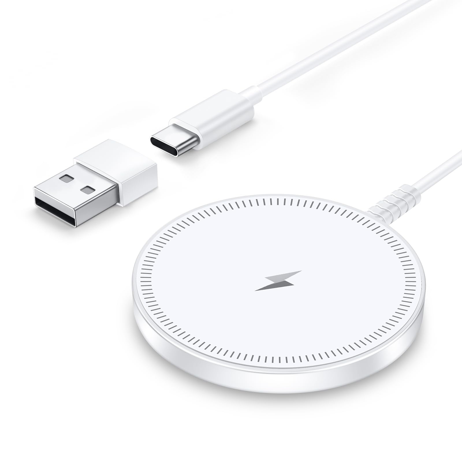 Cargador Inalámbrico Magnético Lmoypd Para Iphone Y Airpods