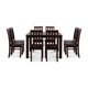 thumbnail image 4 of Comedor Ñuble Cuadrado 120X120 Cm Con 8 Sillas Chocolate-Negro, 4 of 13