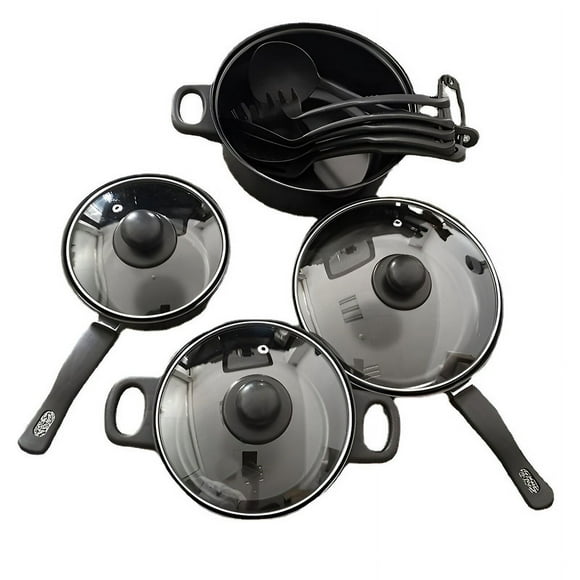 Juego Ollas 13 Pzas Antiadherente Hermetico Cocina Lau