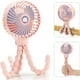 thumbnail image 2 of 1pc Octopus Deformation Cartoon Folding Usb Charging Mini Handheld Stroller Bed Small Fan With Phone Holder, 2 of 3