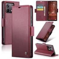 Caseme Tipo Cartera Xiaomi Redmi Note 13 5G Con Cierre Magnético, Rfid, Tarjetero, Soporte, Carga Inalámbrica