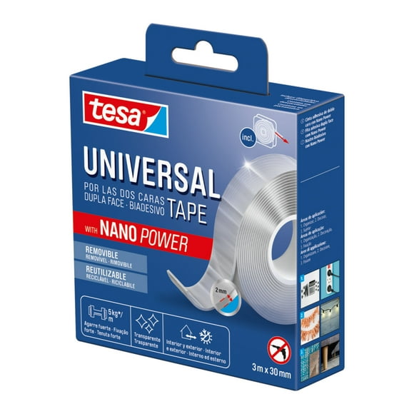 Cinta doblecontacto universal nano power 3mx30mm
