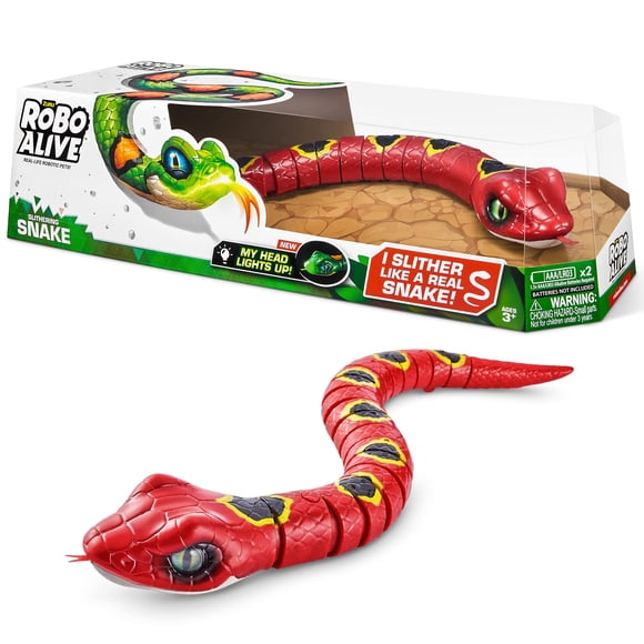 Juguete robótico Snake Robo Alive Slithering Series 3 Red ZURU