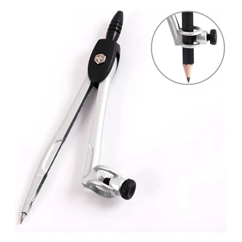 Compas Metálico Con Lápiz Ym1012 Foska