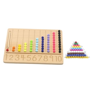 Bothyi - Tablero De Rastreo Montessori, Tablero De Práctica De Escritura, Juguete Preescolar Para Niños, Cuentas De Cuerda De Bolas