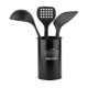thumbnail image 1 of Juego de Utensilios Bowl Spring 4 Piezas Nylon - Silicona Negro, 1 of 6