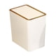 thumbnail image 3 of Cubo de basura con tapas, cubo de basura nórdico, cubo de basura estrecho, cesto de basura de cocina para el hogar, inodoro, garaje, estudio y sala de 12L Blanco, 3 of 5
