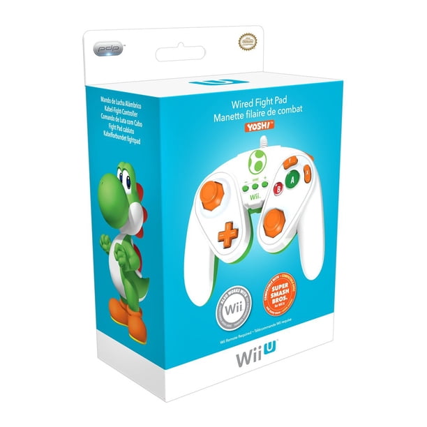 PDP Wired Fight Pad Yoshi para Wii U, mando clásico | Lider
