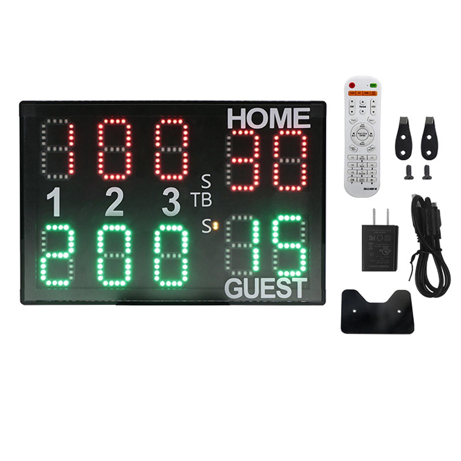 Ioensy - Marcador De Baloncesto Interior Con Marcador Electrónico Remoto Para Exteriores