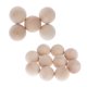 thumbnail image 5 of 15x Bolas De Madera Dura Bolas De Madera De Haya Natural Sólida Fabricación De Cuentas Para Manualidades, 5 of 5