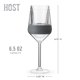 thumbnail image 4 of Copas de vino Host 195 ml, juego de 2, enfriamiento, gris, 4 of 8