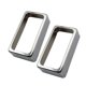 thumbnail image 3 of un par de tapas de pastillas humbucker de latón para piezas de guitarra eléctrica de plata, 3 of 4