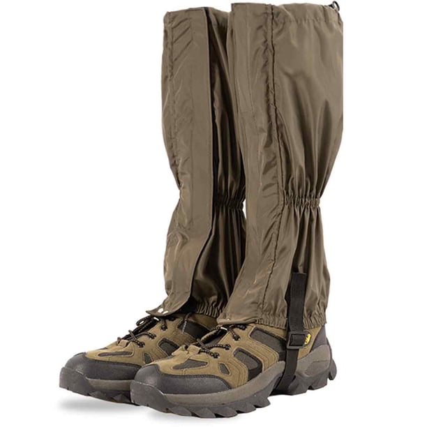 Polainas impermeables, ligeras y ajustables para botas de nieve, ideales para senderismo, caminatas, caza, mochilerismo, esquí y montañismo.