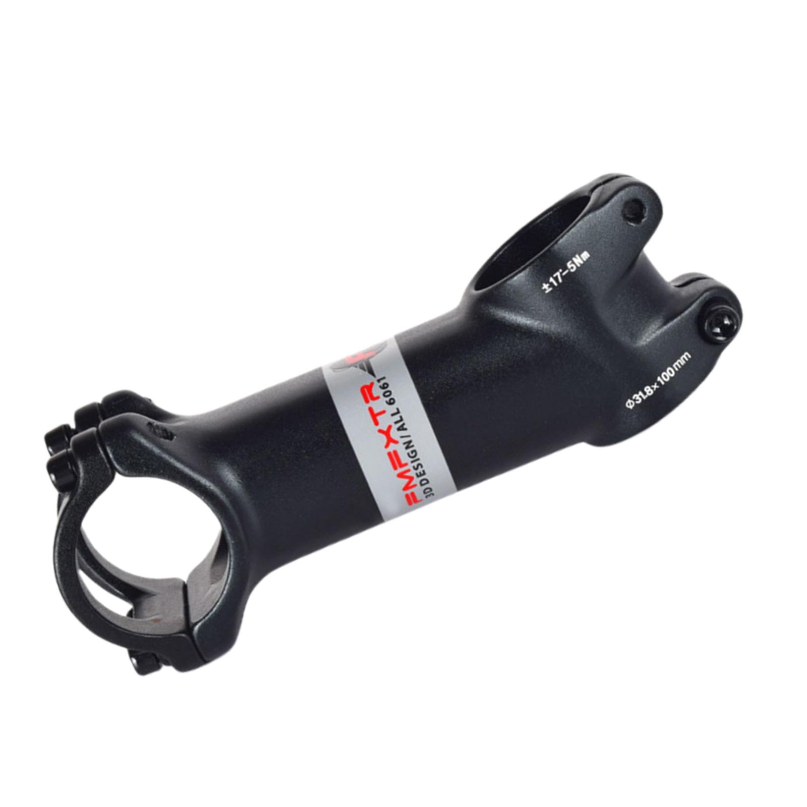 Magideal - Vástago Ajustable Para Vástago De Manillar De De Montaña, 1 1/8, Abrazadera De Barra Elevadora, Repuesto De Aleación De Aluminio Negro 318X100Mm