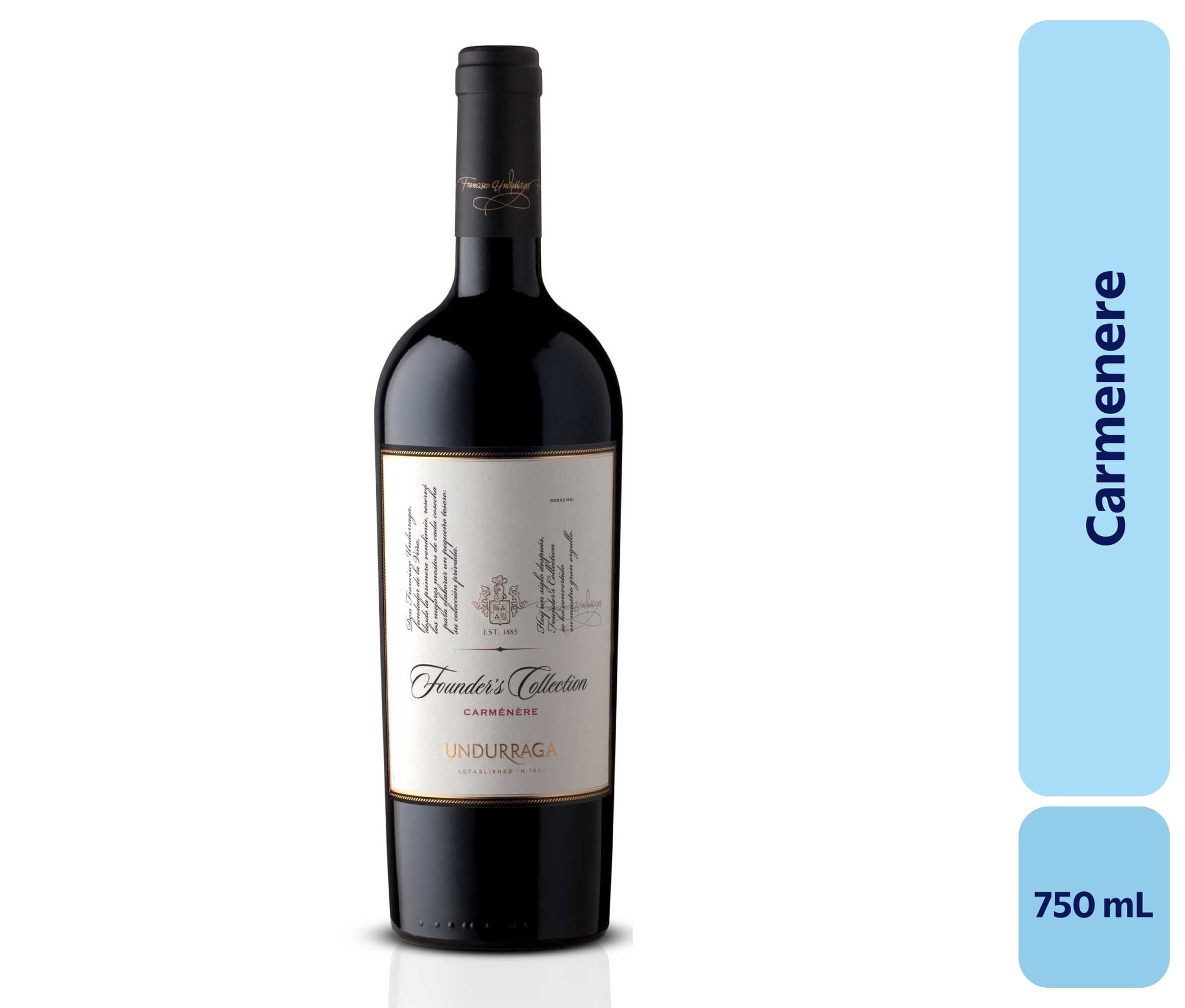 Vino Carménère Botella 750 mL Undurraga