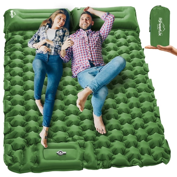 Colchón inflable doble para acampar Powerlix Air Mattress, 9 cm de grosor