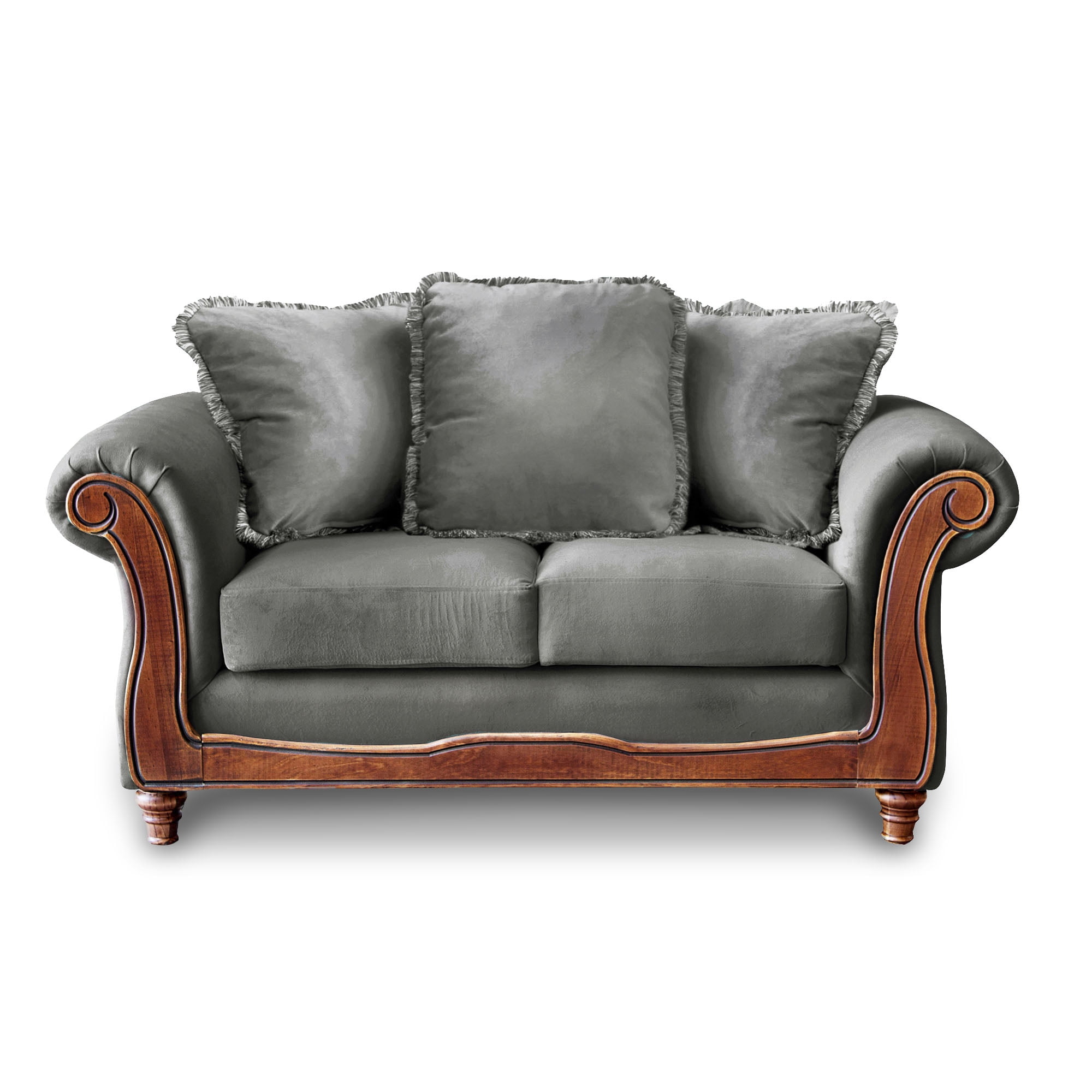 Latam Home - Sofa Rimini 2 C Tela Velvet Gris