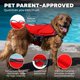 thumbnail image 5 of Chaleco salvavidas para perro Outward Hound Dawson Swim rojo talla XL, 5 of 7