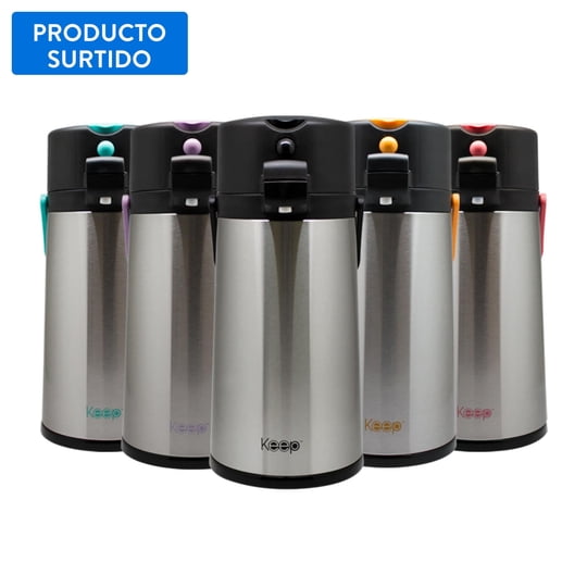 Termo Sifón 1.9l Acero Inoxidable, Color Surtido 1 Un Keep