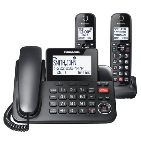 Teléfono Panasonic Kx-Tgf852B Con Cable/Inalámbrico Con Bloqueo De Llamadas