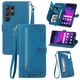 thumbnail image 1 of Para Samsung Galaxy S26 Ultra 5G Funda de 6.9 Pulgadas, Billetera para Mujer Hombres, Duradera de Cuero PU Magnética con Tapa, Correa de Cordón, Correa de Muñeca con Cierre, Tarjetero, Billetera,, 1 of 10